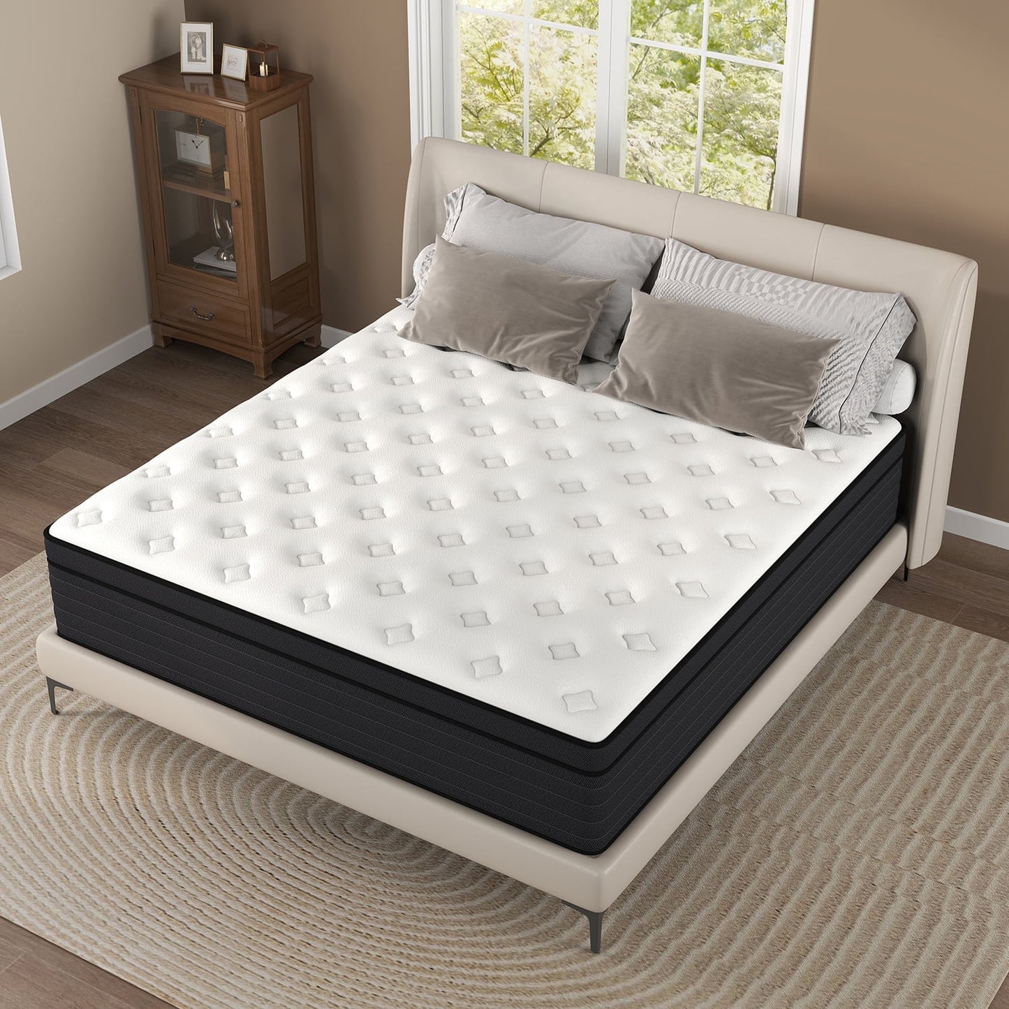 YILICY 10 /12/14 INCH TWIN FULL QUEEN KING ADULT MATTRESS WITH POCKET SPRING HYBRID MEMORY FOAM MEDIUM FIRM MATTRESS