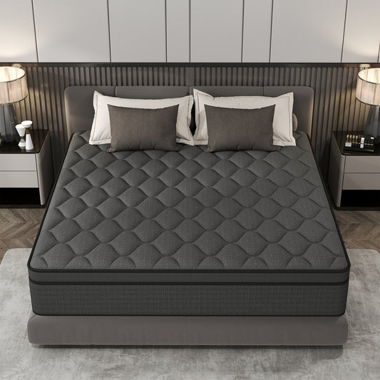 CICIMLU 14 INCH TWIN FULL QUEEN KING MATTRESS ,HYBRID MATTRESSES MEDIUM FIRM IN A BOX