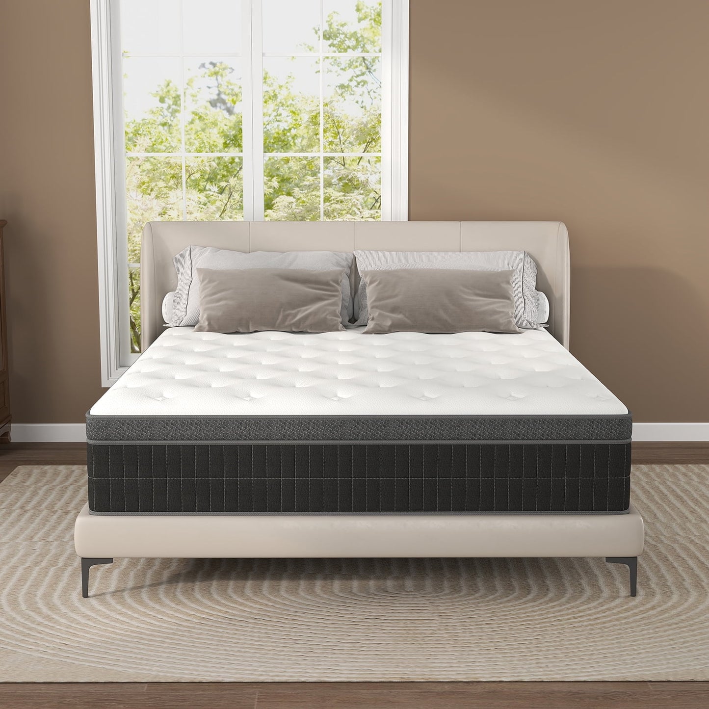 Yilicy 10/12/14 INCH TWIN FULL QUEEN KING MATTRESS MEDIUM COMFORT TWIN SIZE FOR ADULT HYBRID MATTRESS IN A BOX