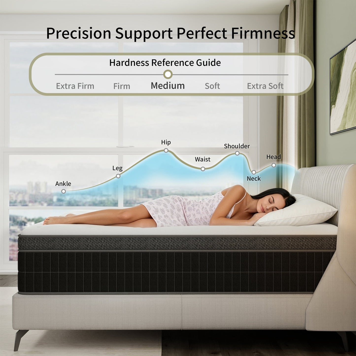 Abunitt 10/12/14 INCH TWIN FULL QUEEN KING MATTRESS MEDIUM COMFORT TWIN SIZE FOR ADULT HYBRID MATTRESS IN A BOX