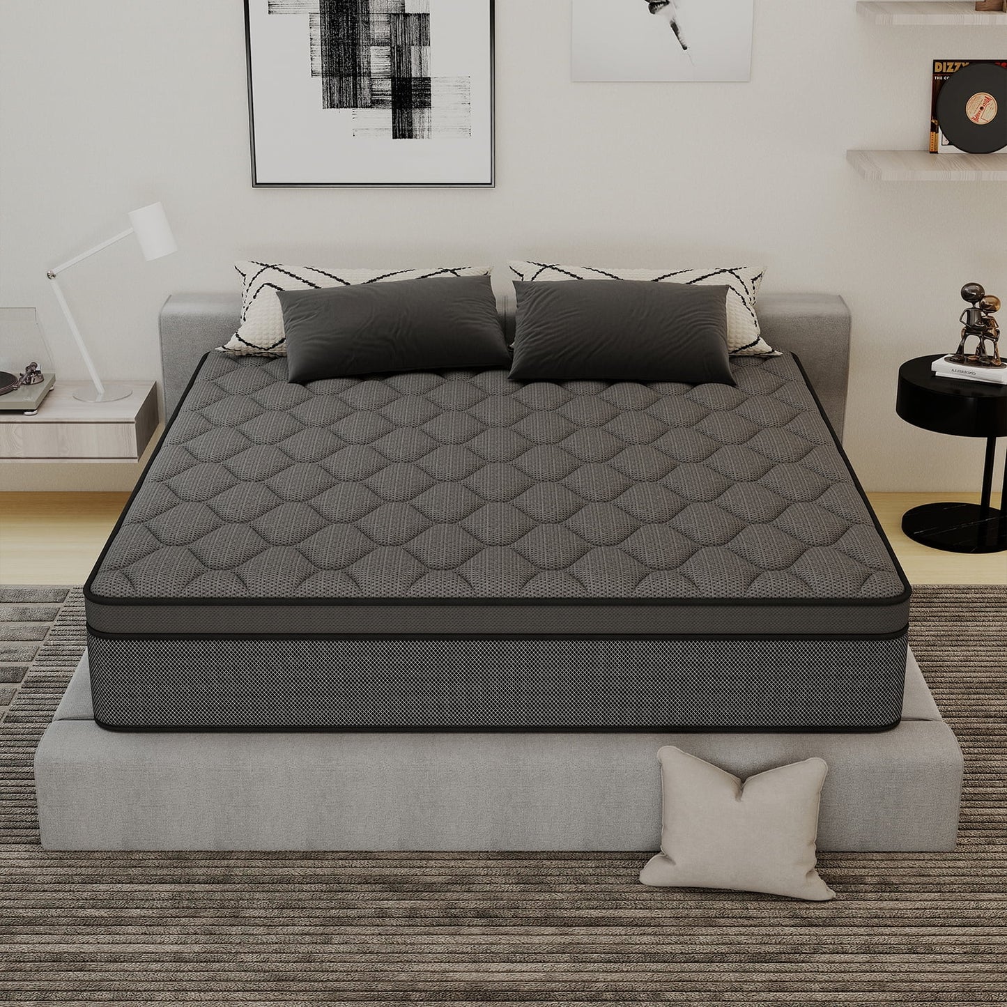 DalisTairy 12/14 INCH TWIN FULL QUEEN KING MATTRESS ,HYBRID MATTRESSES MEDIUM FIRM IN A BOX