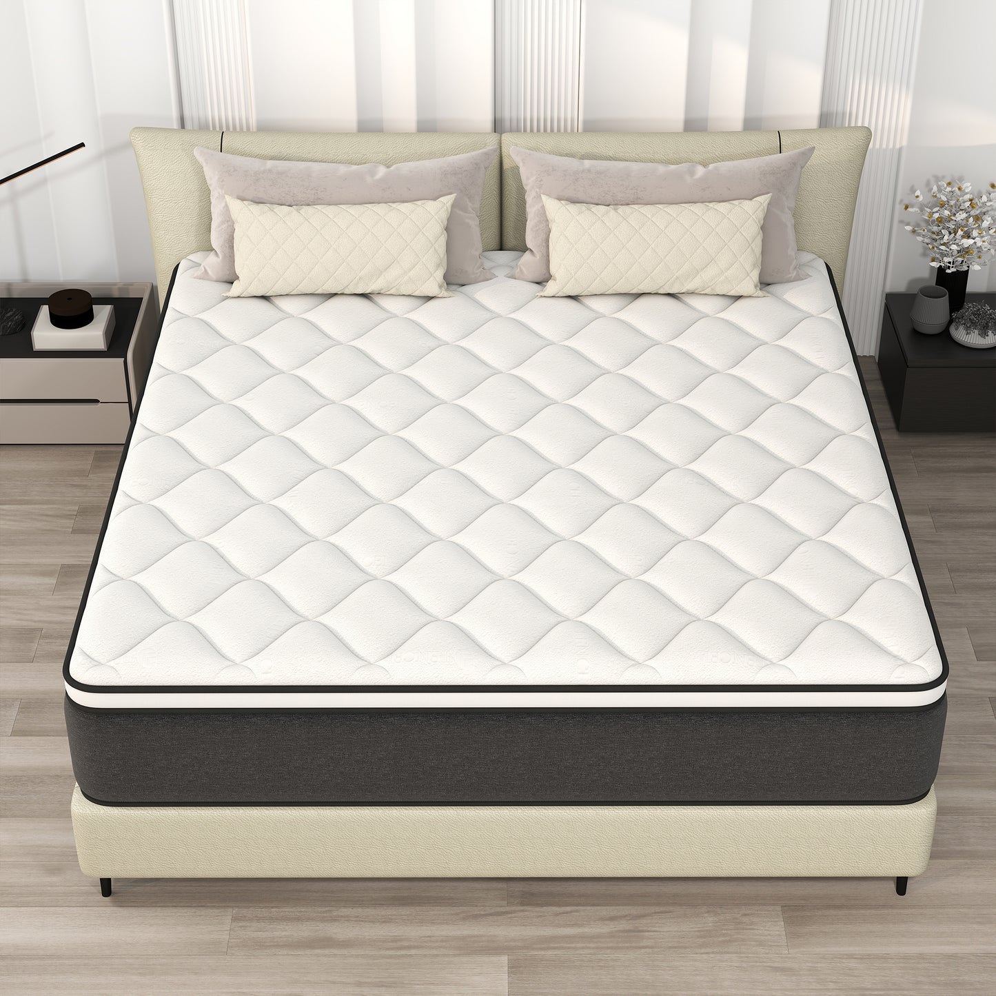 CICIMLU 12/14 INCH TWIN FULL QUEEN KING MATTRESS ,HYBRID MATTRESSES MEDIUM FIRM IN A BOX
