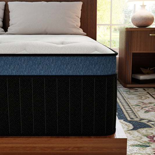 Abunitt 12/14 INCH TWIN FULL QUEEN KING MATTRESS MEDIUM COMFORT TWIN SIZE FOR ADULT HYBRID MATTRESS IN A BOX