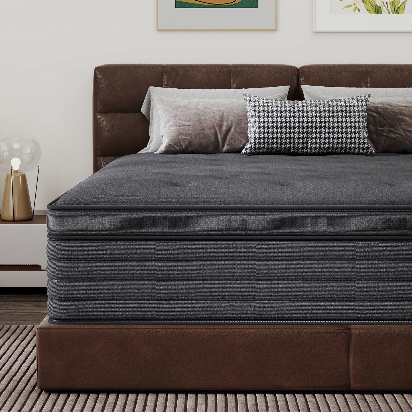 Abunitt 8/10/12/14 INCH TWIN FULL QUEEN KING MATTRESS MEDIUM COMFORT TWIN SIZE FOR ADULT HYBRID MATTRESS IN A BOX
