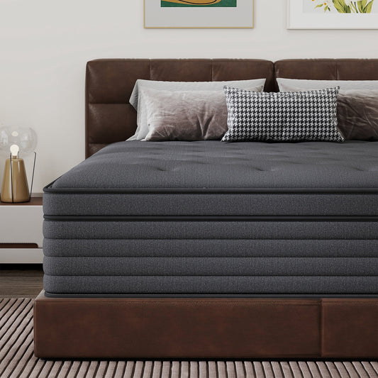 Abunitt 8/10/12/14 INCH TWIN FULL QUEEN KING MATTRESS MEDIUM COMFORT TWIN SIZE FOR ADULT HYBRID MATTRESS IN A BOX