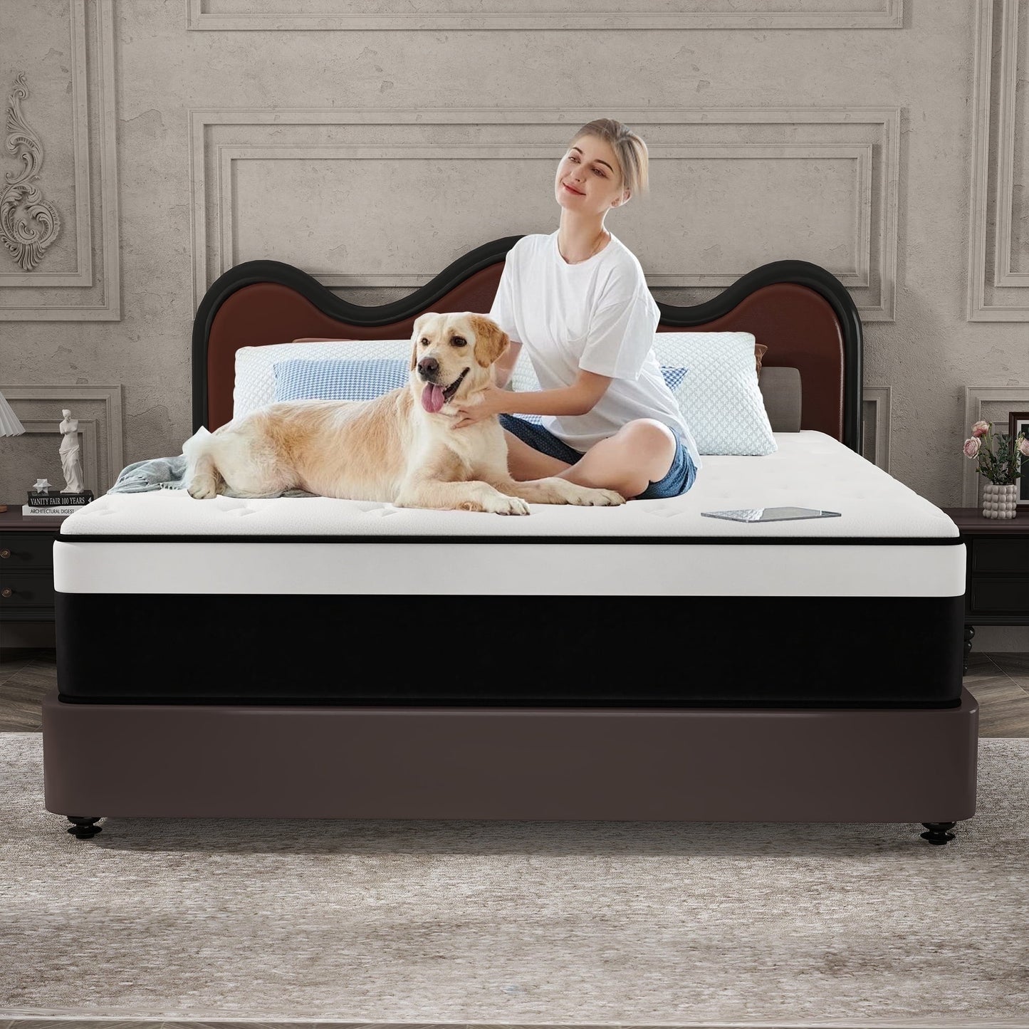 CICIMLU 8/10/12/14 INCH TWIN FULL QUEEN KING MATTRESS ,HYBRID MATTRESSES MEDIUM FIRM IN A BOX