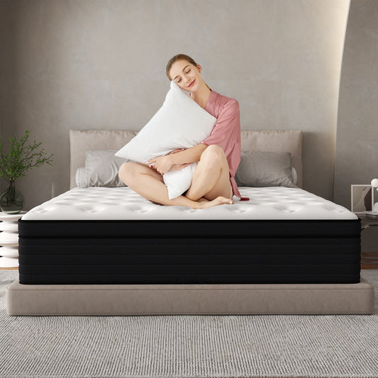 CICIMLU 8/10/12/14 INCH TWIN FULL QUEEN KING MATTRESS ,HYBRID MATTRESSES MEDIUM FIRM IN A BOX