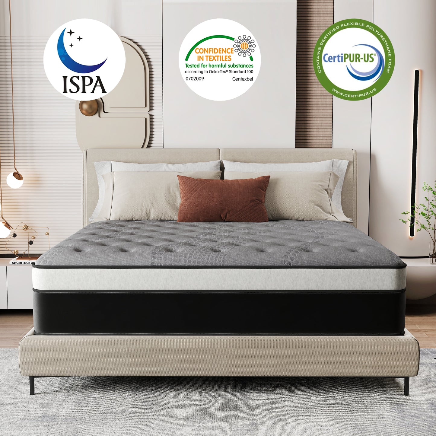 DalisTairy 12/14 INCH TWIN FULL QUEEN KING MATTRESS ,HYBRID MATTRESSES MEDIUM FIRM IN A BOX