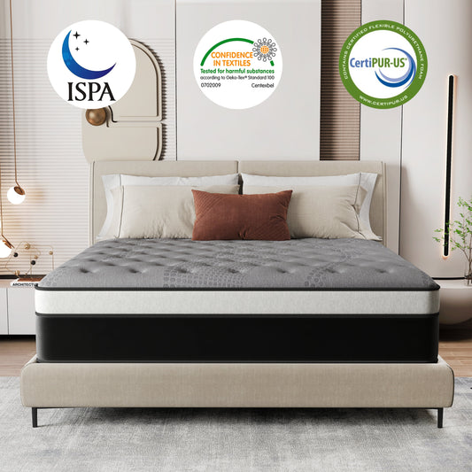 DalisTairy 12/14 INCH TWIN FULL QUEEN KING MATTRESS ,HYBRID MATTRESSES MEDIUM FIRM IN A BOX