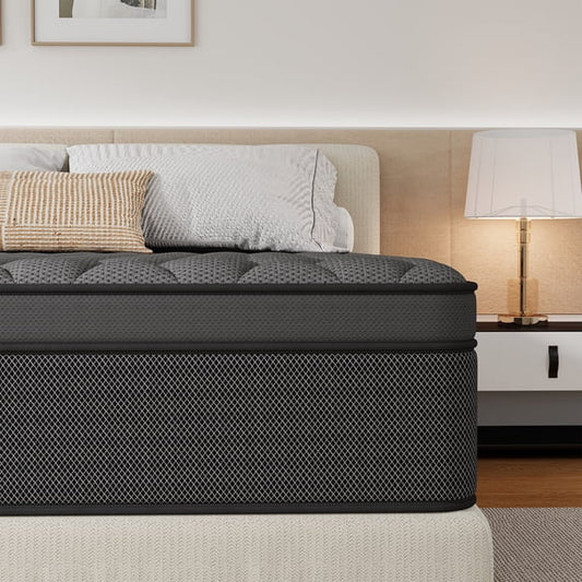 Kviwasha 12/14 INCH TWIN FULL QUEEN KING MATTRESS MEDIUM COMFORT TWIN SIZE FOR ADULT HYBRID MATTRESS IN A BOX