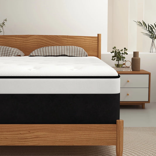 Kviwasha  8 /10/12/14 INCH TWIN FULL QUEEN KING HYBRID MEMORY FOAM MATTRESS IN A BOX MEDIUM FIRM SOFT AND BREATHABLE