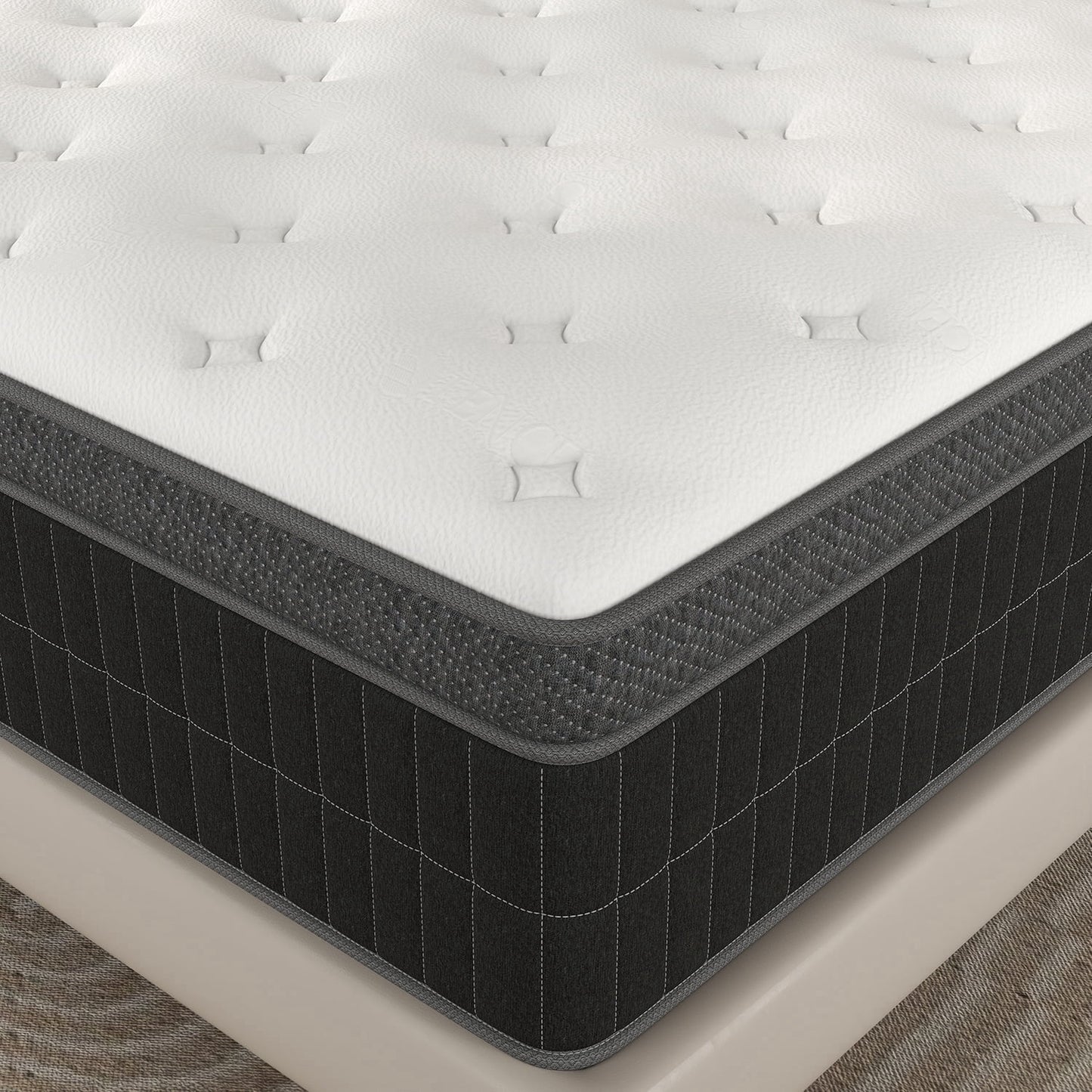 Yilicy 10/12/14 INCH TWIN FULL QUEEN KING MATTRESS MEDIUM COMFORT TWIN SIZE FOR ADULT HYBRID MATTRESS IN A BOX