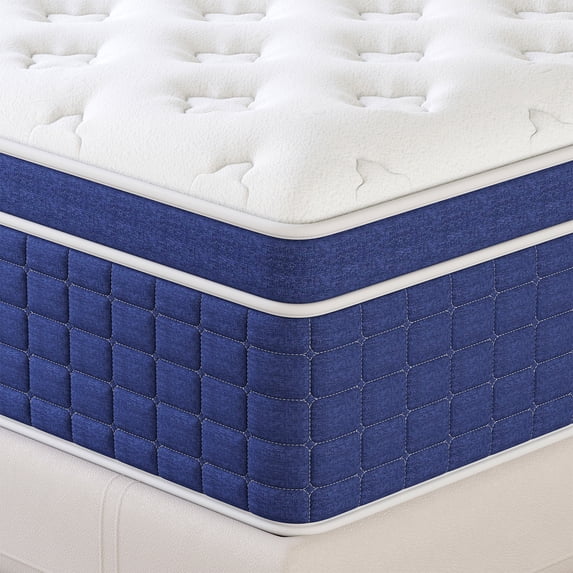Mokiiya 12/14 INCH TWIN FULL QUEEN KING MATTRESS ,HYBRID MATTRESSES MEDIUM FIRM IN A BOX