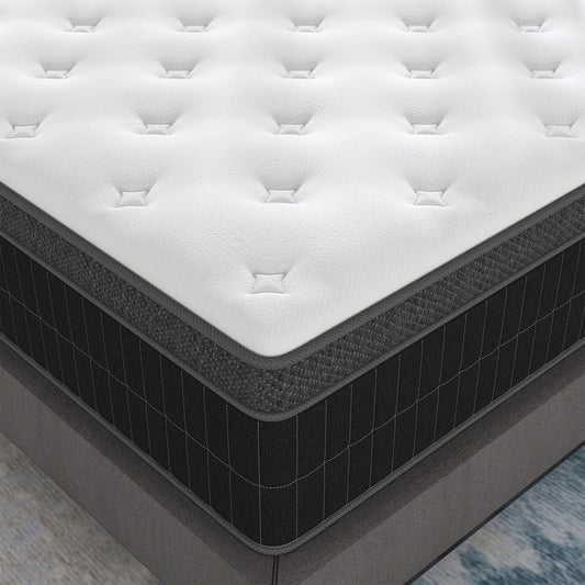 Mokiiya 10/12/14 INCH TWIN FULL QUEEN KING MATTRESS MEDIUM COMFORT TWIN SIZE FOR ADULT HYBRID MATTRESS IN A BOX