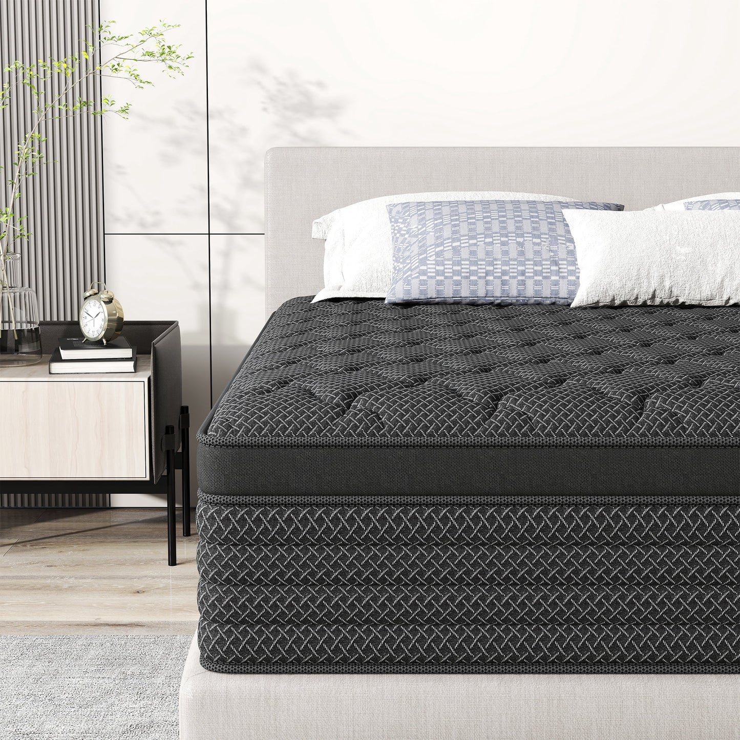 Mulinature 12 INCH TWIN MATTRESS MEDIUM COMFORT TWIN SIZE FOR ADULT HYBRID MATTRESS IN A BOX