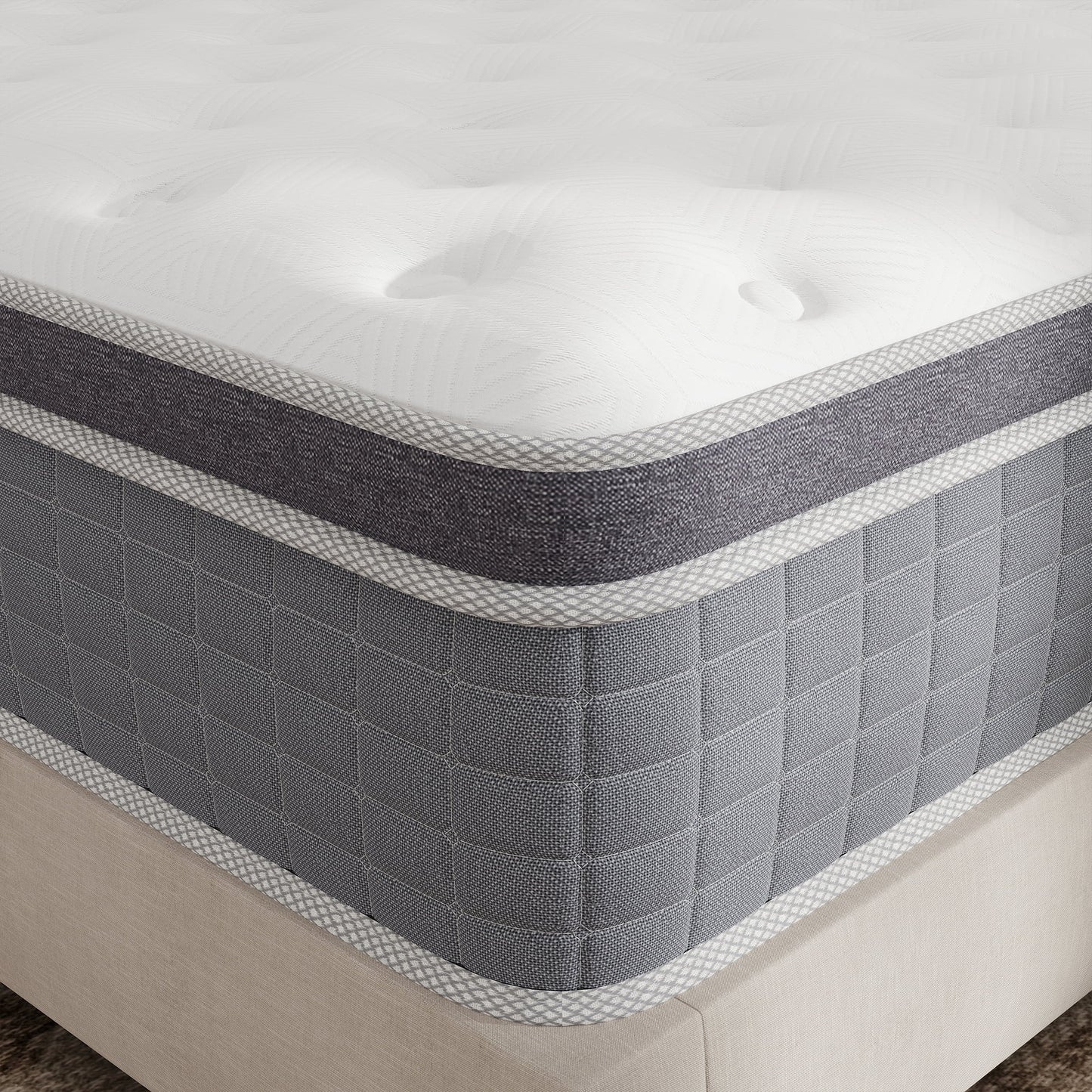 Yilicy 10/12/14 INCH TWIN FULL QUEEN KING ADULT MATTRESS WITH POCKET SPRING HYBRID MEMORY FOAM MEDIUM FIRM MATTRESS