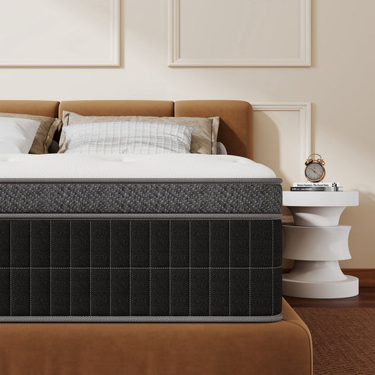 Yilicy 12/14 INCH TWIN FULL QUEEN KING MATTRESS MEDIUM COMFORT TWIN SIZE FOR ADULT HYBRID MATTRESS IN A BOX