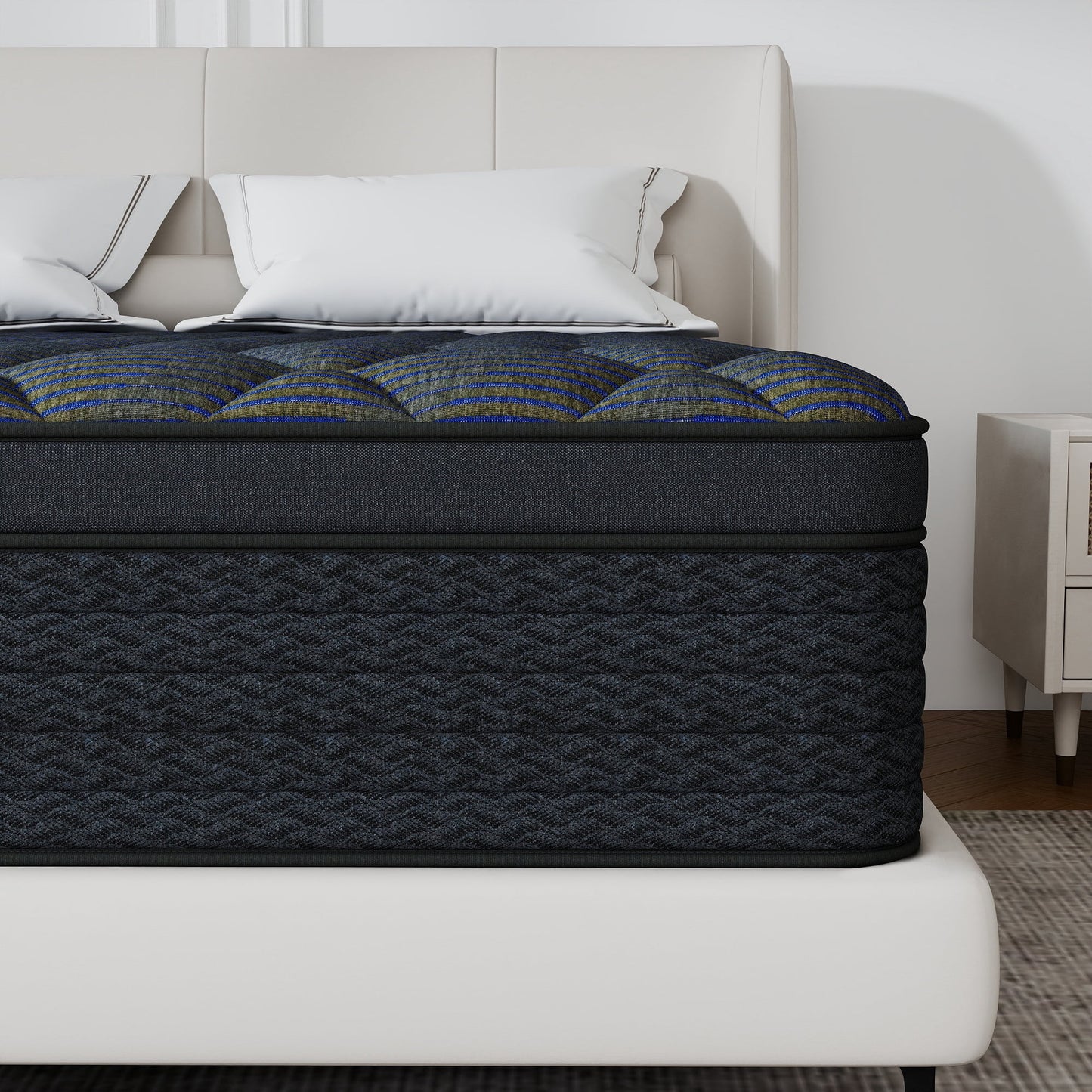 Yilicy 12/14 INCH TWIN FULL QUEEN KING ADULT MATTRESS WITH POCKET SPRING HYBRID MEMORY FOAM MEDIUM FIRM MATTRESS