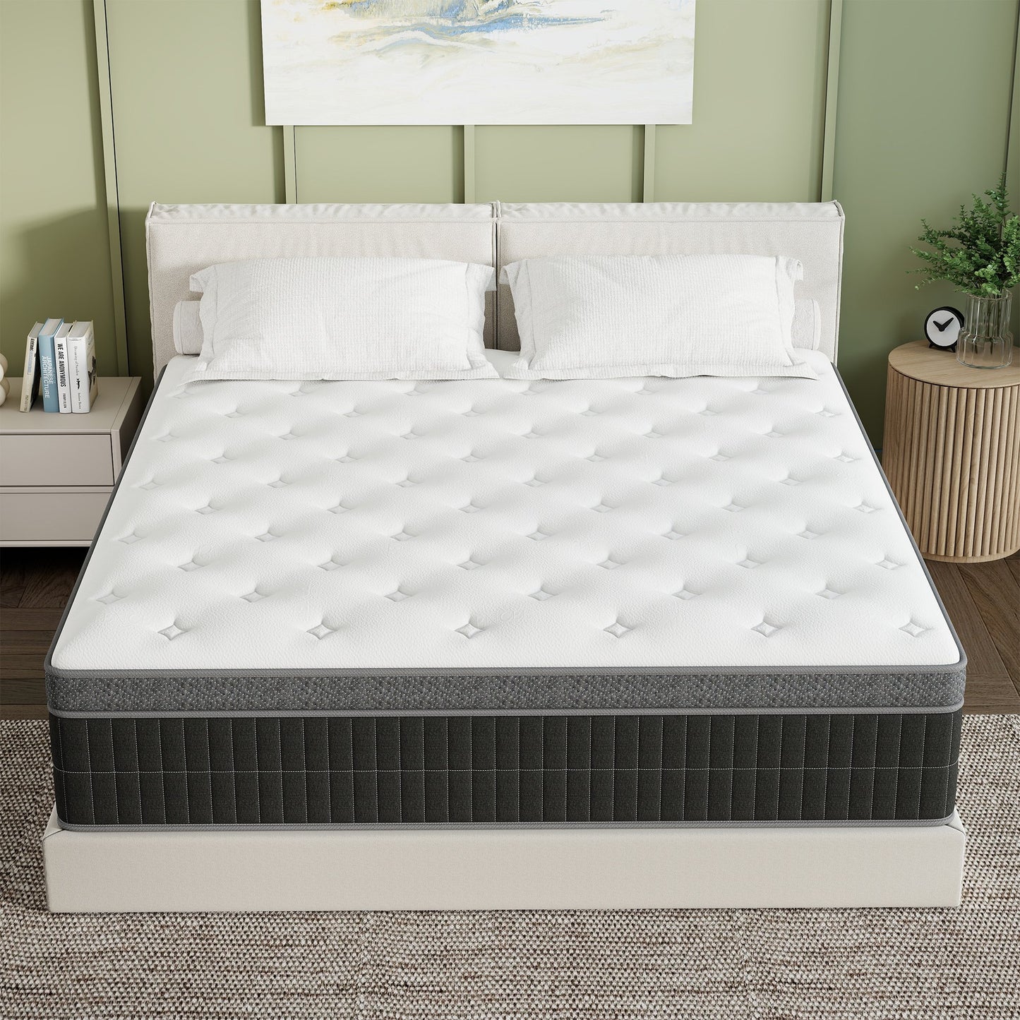 Abunitt 10/12/14 INCH TWIN FULL QUEEN KING MATTRESS MEDIUM COMFORT TWIN SIZE FOR ADULT HYBRID MATTRESS IN A BOX
