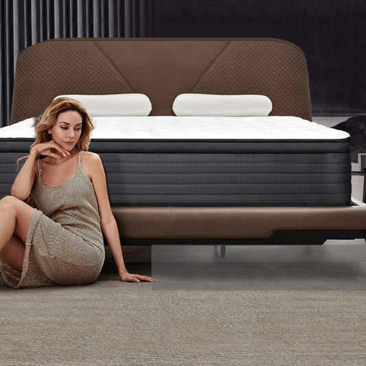 lemontalking 12/14 INCH TWIN FULL QUEEN KING MATTRESS ,HYBRID MATTRESSES MEDIUM FIRM IN A BOX