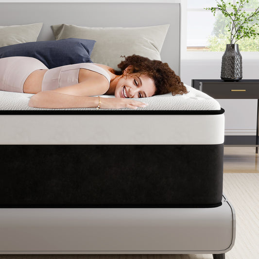 lemontalking 8/10/12 INCH TWIN FULL QUEEN KING MATTRESS ,HYBRID MATTRESSES MEDIUM FIRM IN A BOX