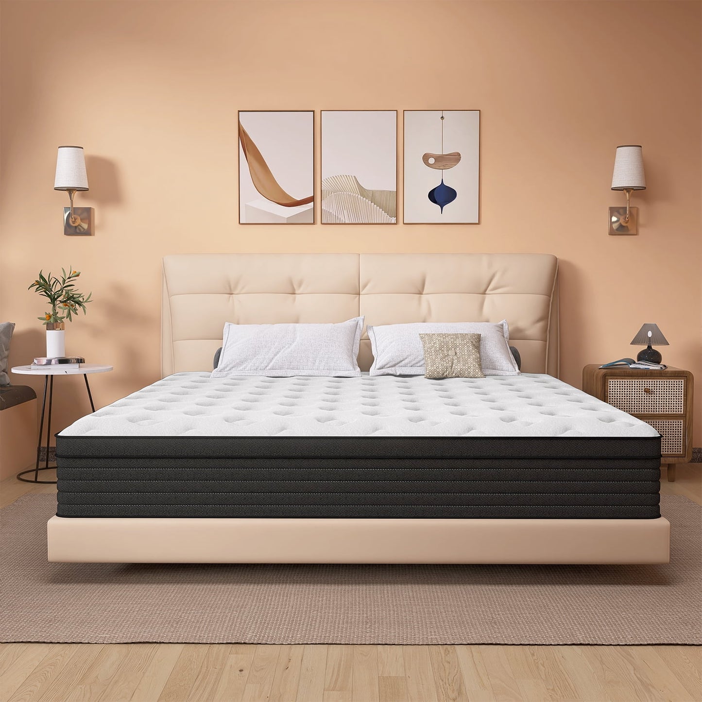 Mulinature 10 INCH TWIN MATTRESS MEDIUM COMFORT TWIN SIZE FOR ADULT HYBRID MATTRESS IN A BOX