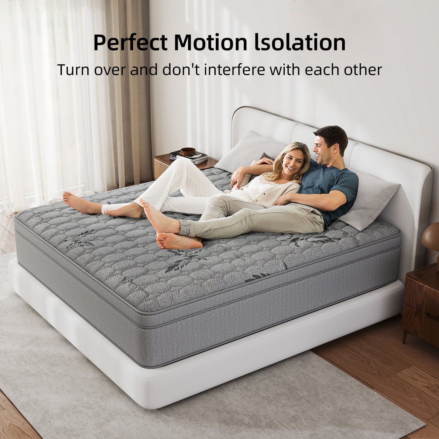Kviwasha 12/14 INCH TWIN FULL QUEEN KING MATTRESS MEDIUM COMFORT TWIN SIZE FOR ADULT HYBRID MATTRESS IN A BOX