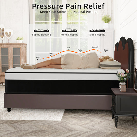 CICIMLU 8/10/12/14 INCH TWIN FULL QUEEN KING MATTRESS ,HYBRID MATTRESSES MEDIUM FIRM IN A BOX