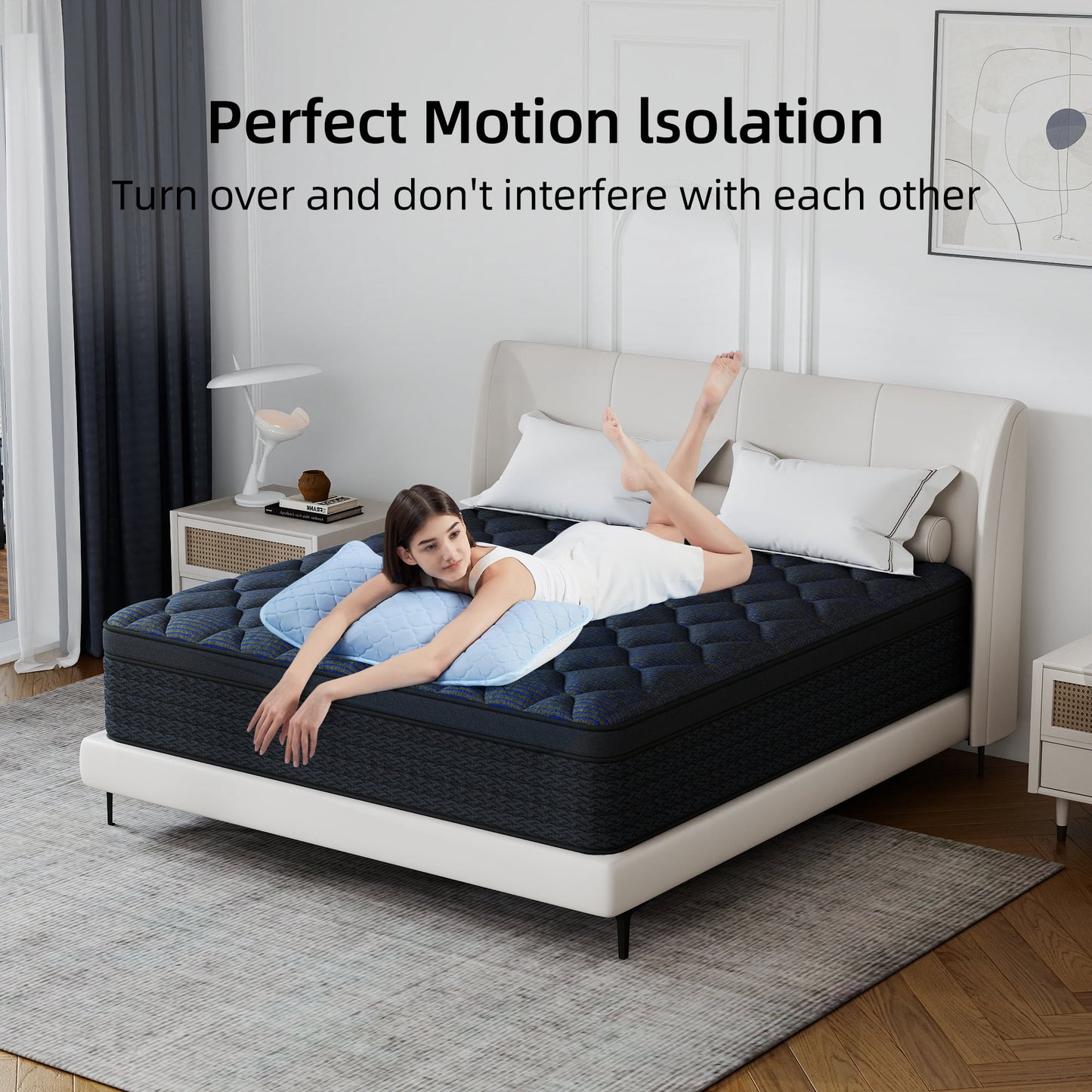 Abunitt 12/14 INCH TWIN FULL QUEEN KING MATTRESS MEDIUM COMFORT TWIN SIZE FOR ADULT HYBRID MATTRESS IN A BOX