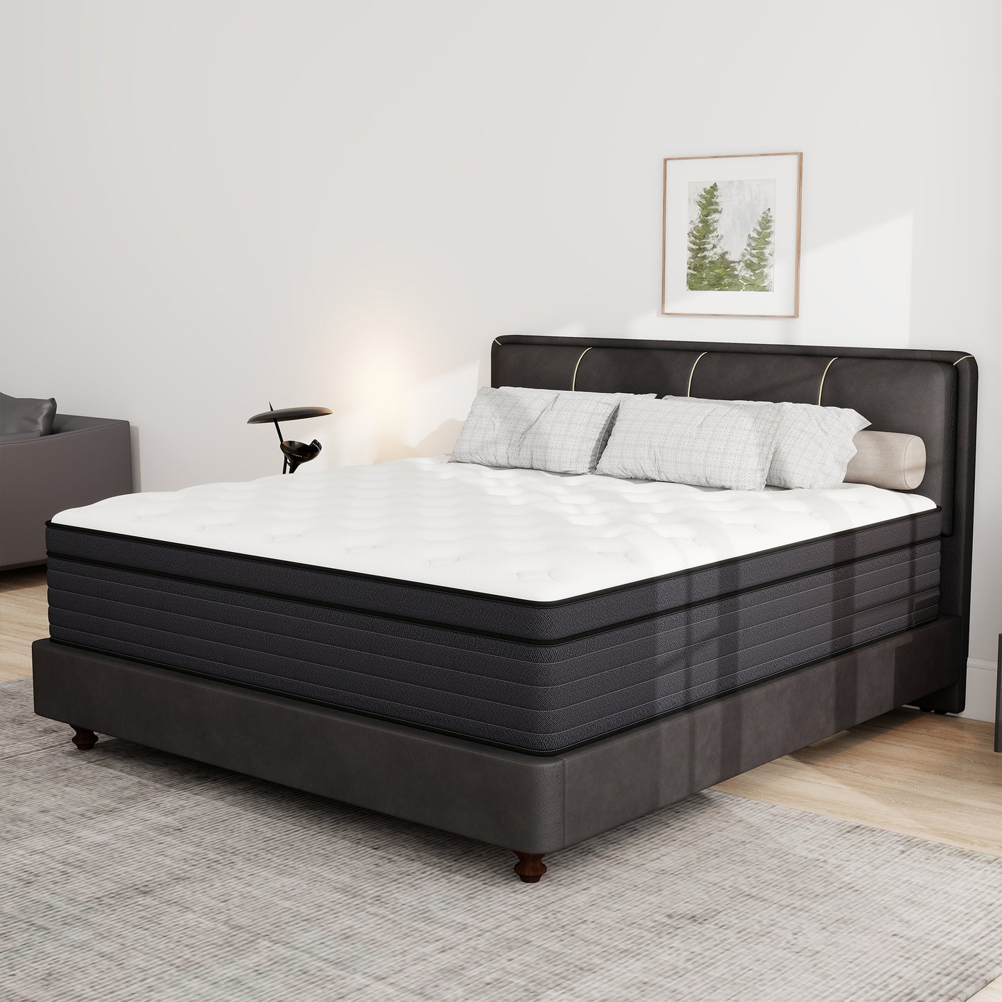 Kviwasha 8/10/12/14 INCH TWIN FULL QUEEN KING MATTRESS MEDIUM COMFORT TWIN SIZE FOR ADULT HYBRID MATTRESS IN A BOX