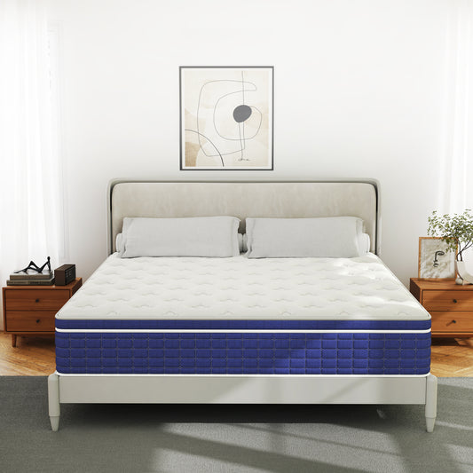 lemontalking 12/14 INCH TWIN FULL QUEEN KING MATTRESS ,HYBRID MATTRESSES MEDIUM FIRM IN A BOX