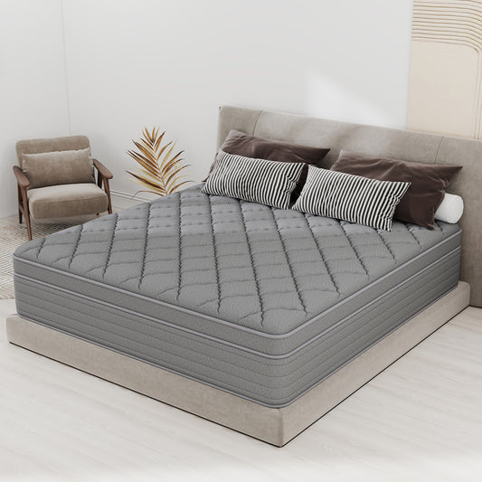 Yilicy 12/14 INCH TWIN FULL QUEEN KING ADULT MATTRESS WITH POCKET SPRING HYBRID MEMORY FOAM MEDIUM FIRM MATTRESS