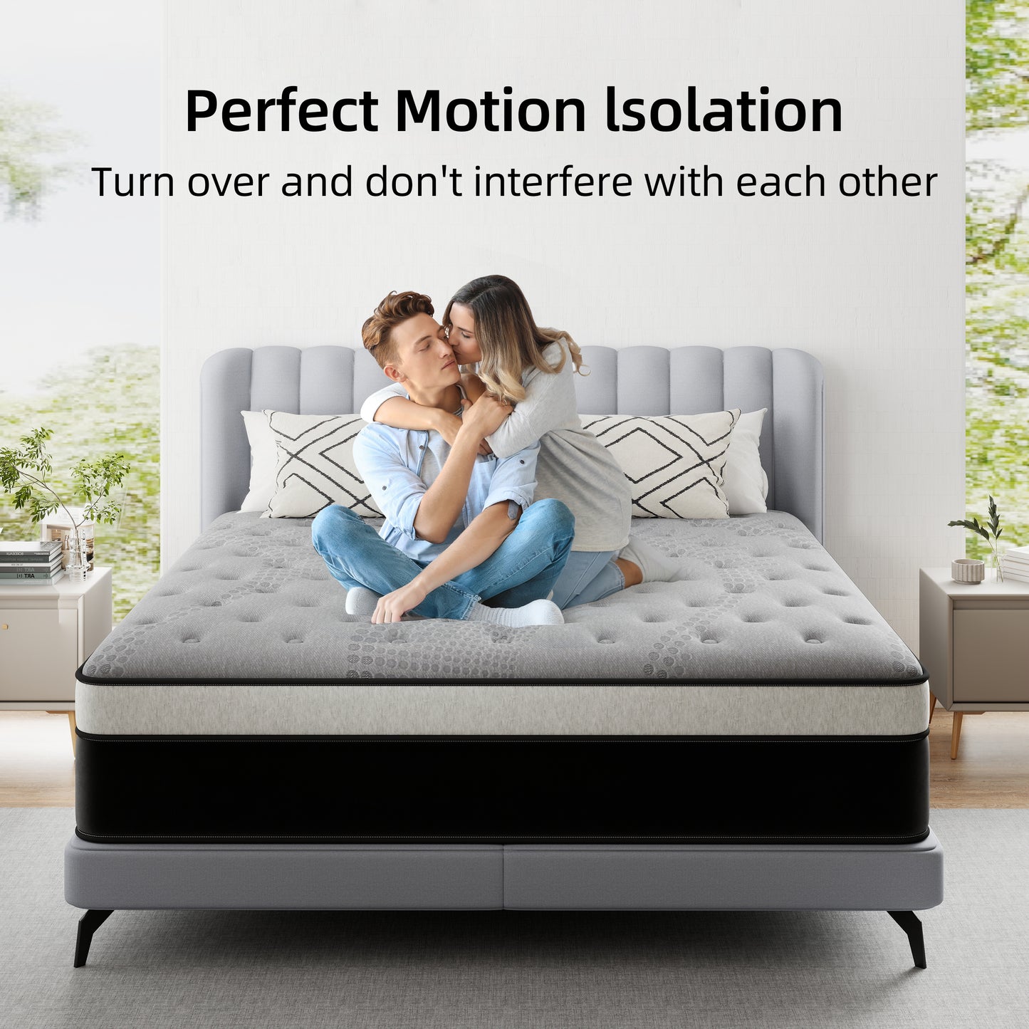 lemontalking 12 INCH TWIN FULL QUEEN KING MATTRESS ,HYBRID MATTRESSES MEDIUM FIRM IN A BOX