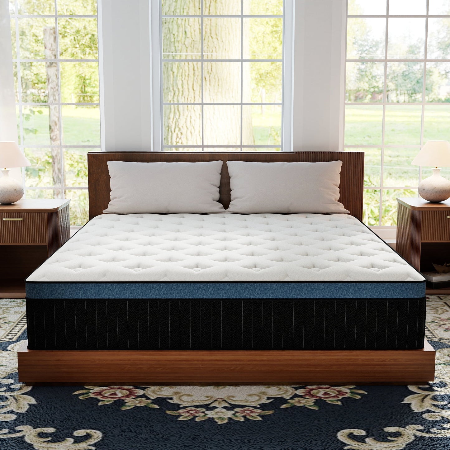 Abunitt 12/14 INCH TWIN FULL QUEEN KING MATTRESS MEDIUM COMFORT TWIN SIZE FOR ADULT HYBRID MATTRESS IN A BOX