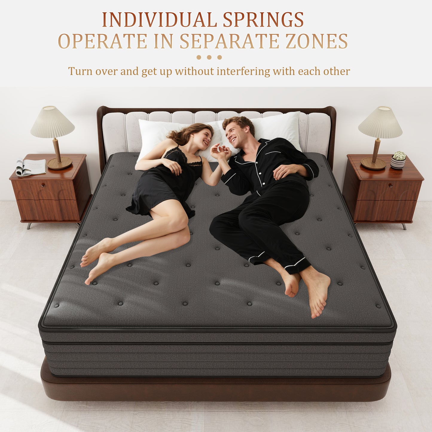 CICIMLU 12/14 INCH TWIN FULL QUEEN KING MATTRESS ,HYBRID MATTRESSES MEDIUM FIRM IN A BOX