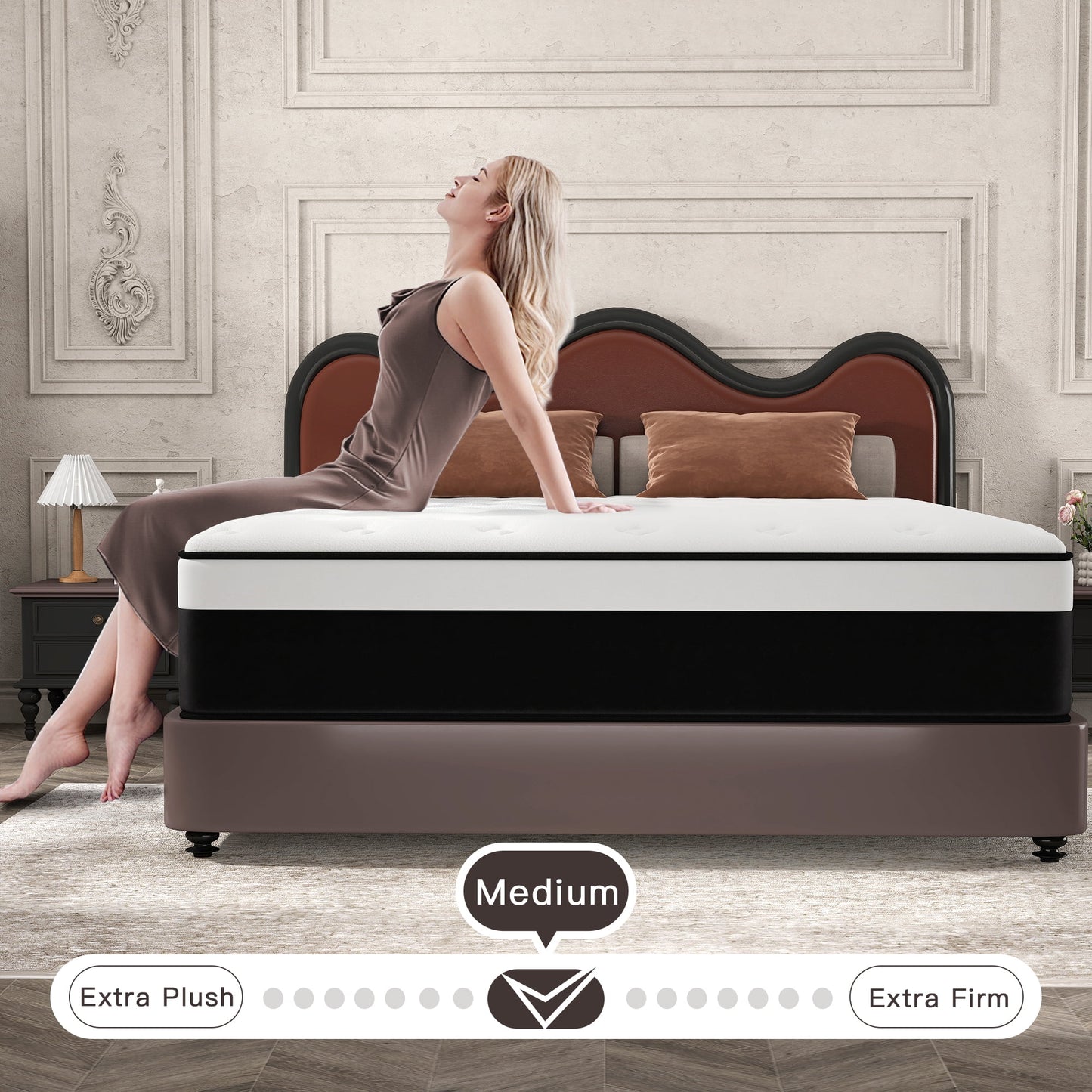 CICIMLU 8/10/12/14 INCH TWIN FULL QUEEN KING MATTRESS ,HYBRID MATTRESSES MEDIUM FIRM IN A BOX