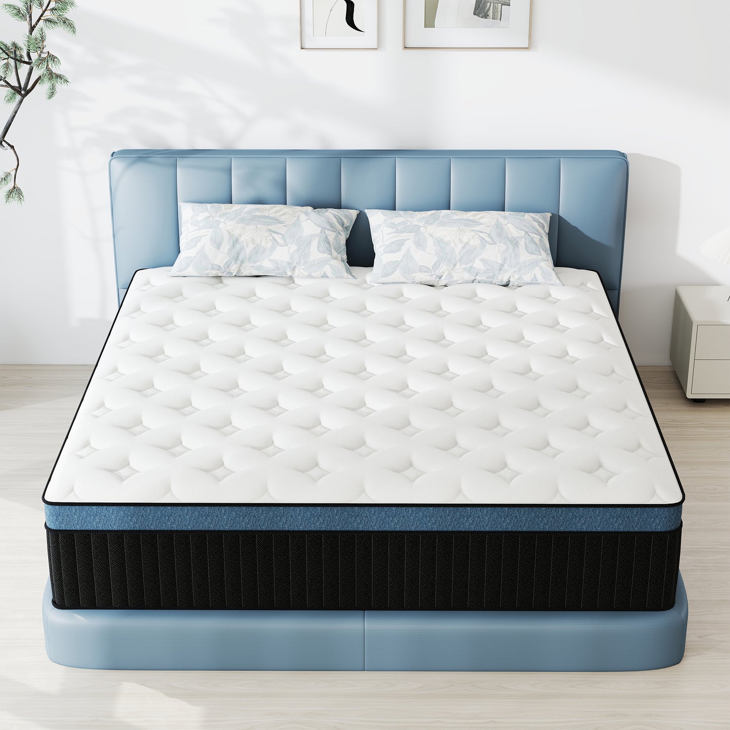 CICIMLU 12/14 INCH TWIN FULL QUEEN KING MATTRESS ,HYBRID MATTRESSES MEDIUM FIRM IN A BOX
