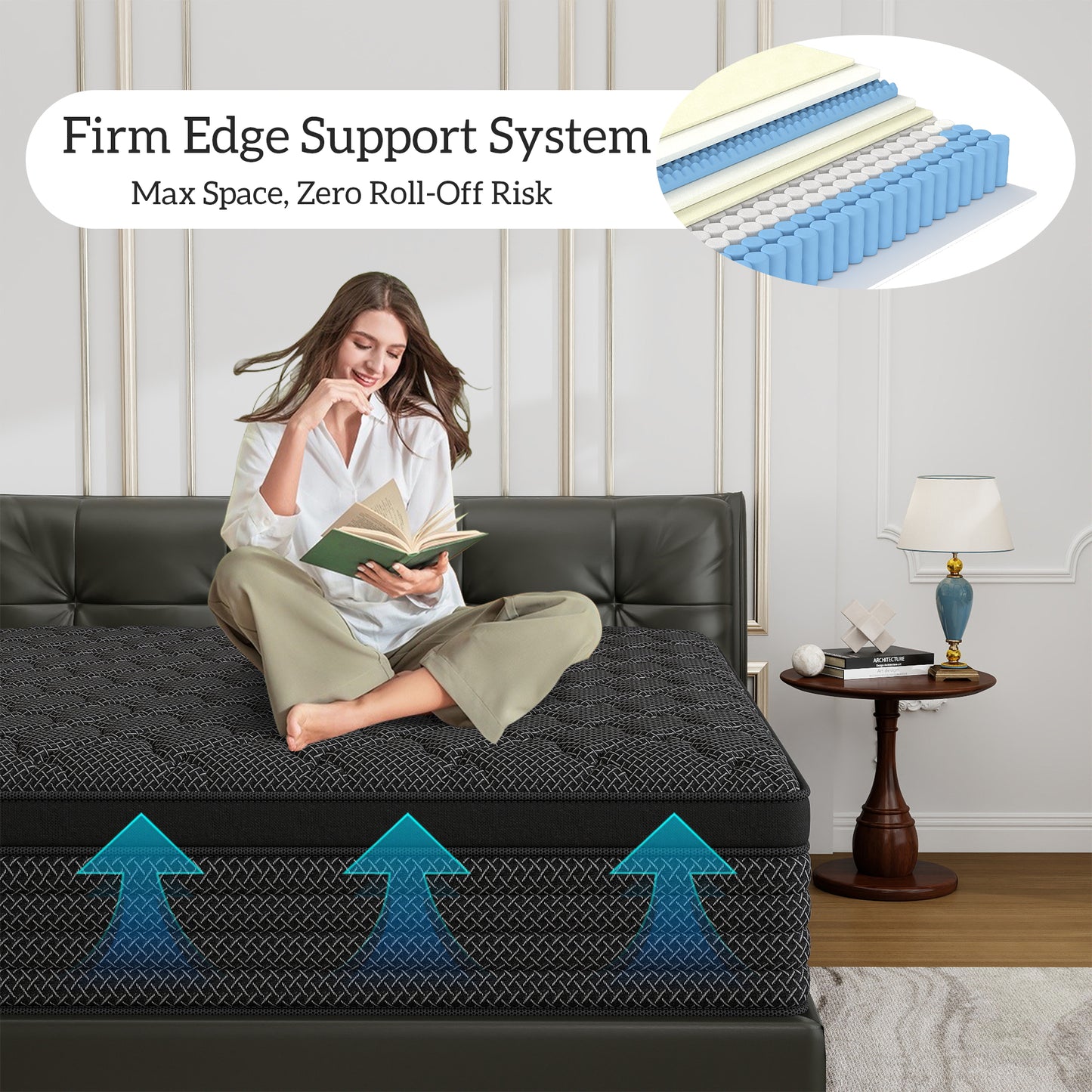 DalisTairy 12 INCH TWIN MATTRESS MEDIUM COMFORT TWIN SIZE FOR ADULT HYBRID MATTRESS IN A BOX