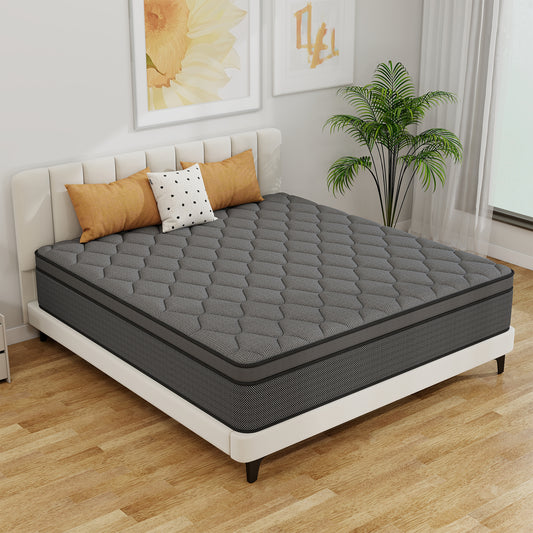 Yilicy 12/14 INCH TWIN FULL QUEEN KING ADULT MATTRESS WITH POCKET SPRING HYBRID MEMORY FOAM MEDIUM FIRM MATTRESS