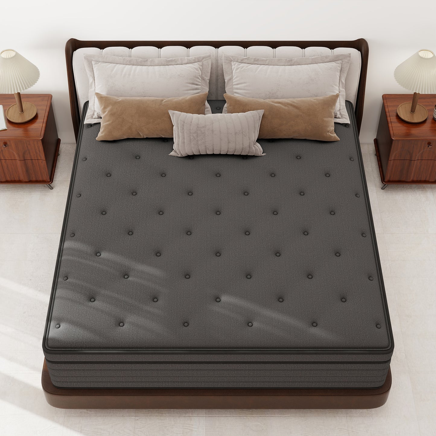 CICIMLU 12/14 INCH TWIN FULL QUEEN KING MATTRESS ,HYBRID MATTRESSES MEDIUM FIRM IN A BOX