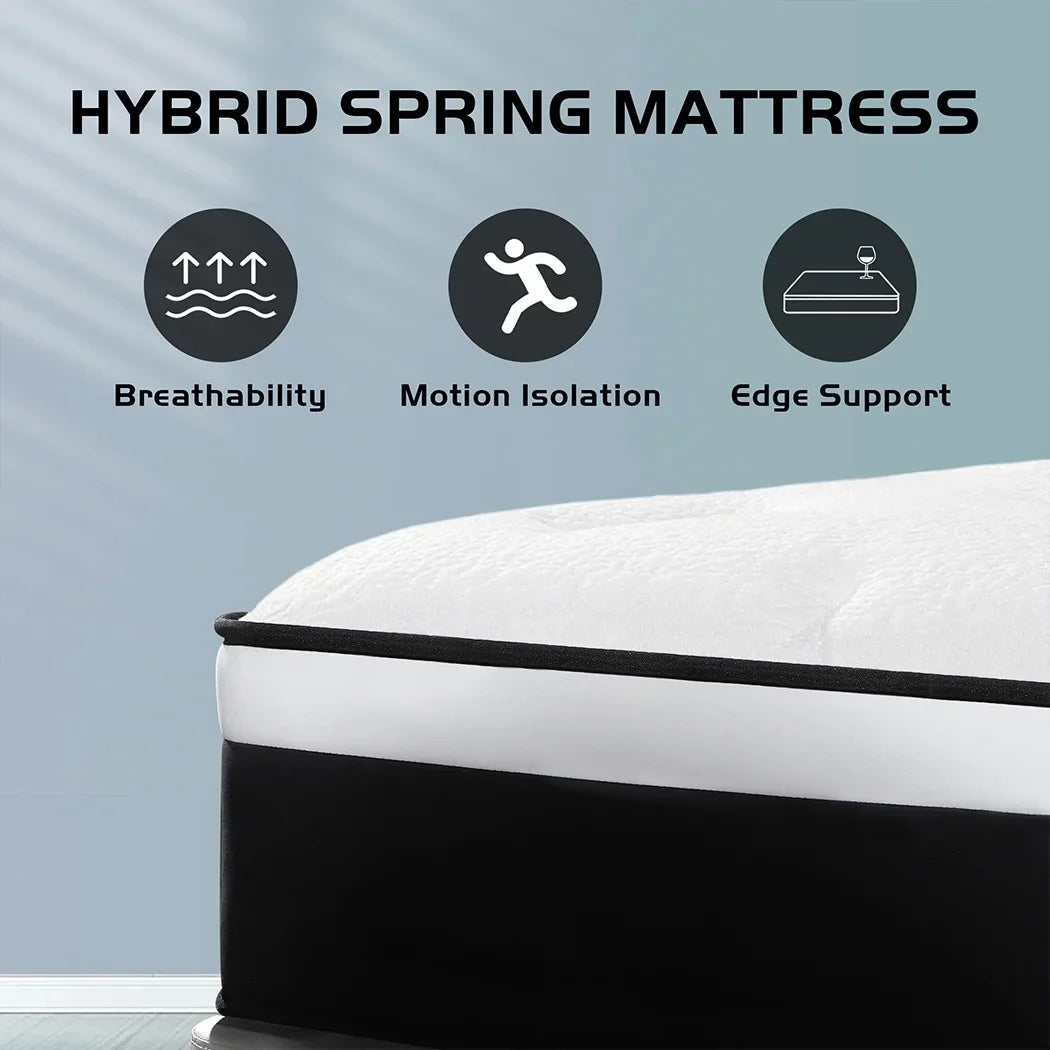 lemontalking 12/14 INCH TWIN FULL QUEEN KING MATTRESS ,HYBRID MATTRESSES MEDIUM FIRM IN A BOX