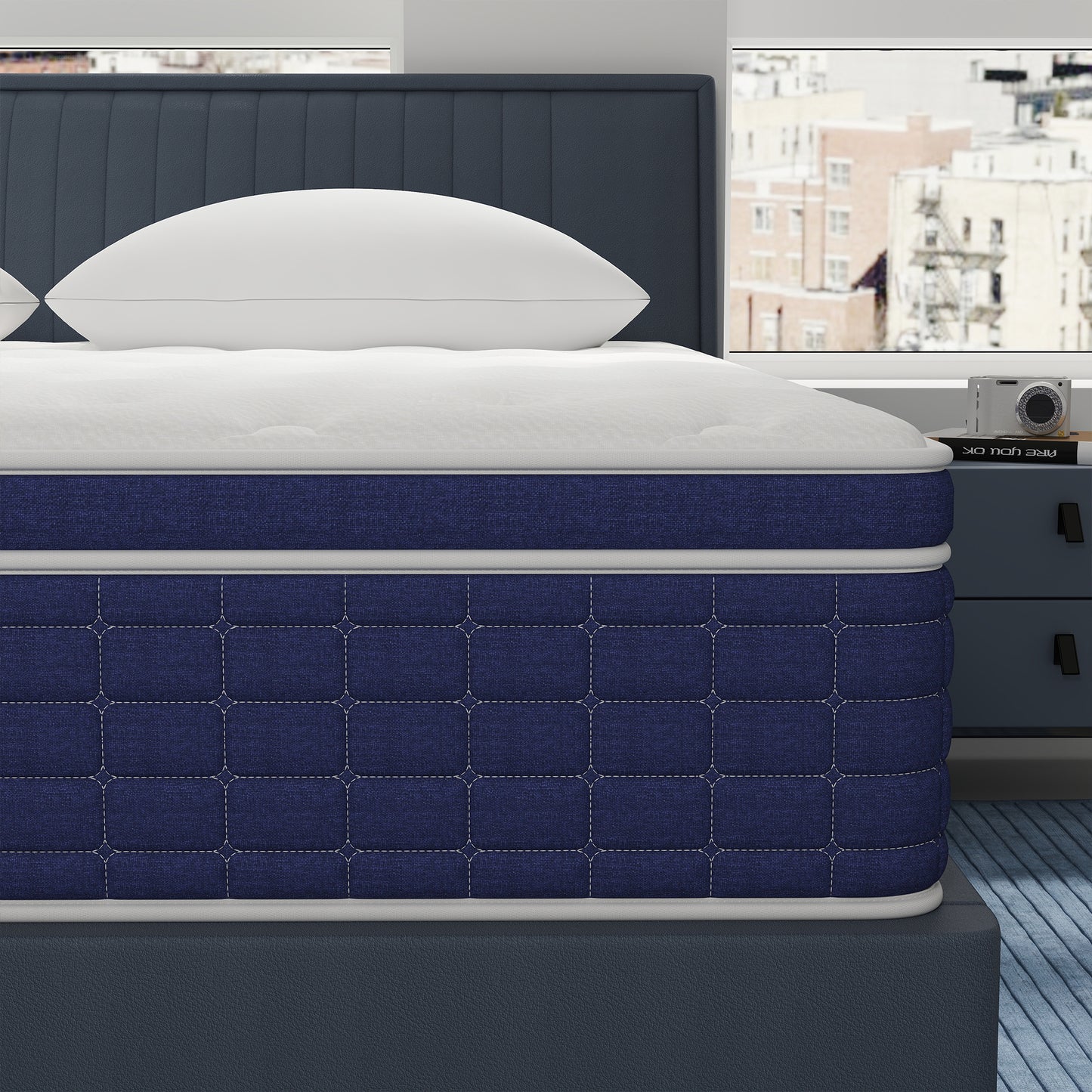 CICIMLU 12/14 INCH TWIN FULL QUEEN KING MATTRESS ,HYBRID MATTRESSES MEDIUM FIRM IN A BOX