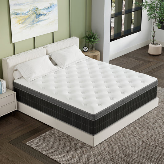 Abunitt 10/12/14 INCH TWIN FULL QUEEN KING MATTRESS MEDIUM COMFORT TWIN SIZE FOR ADULT HYBRID MATTRESS IN A BOX