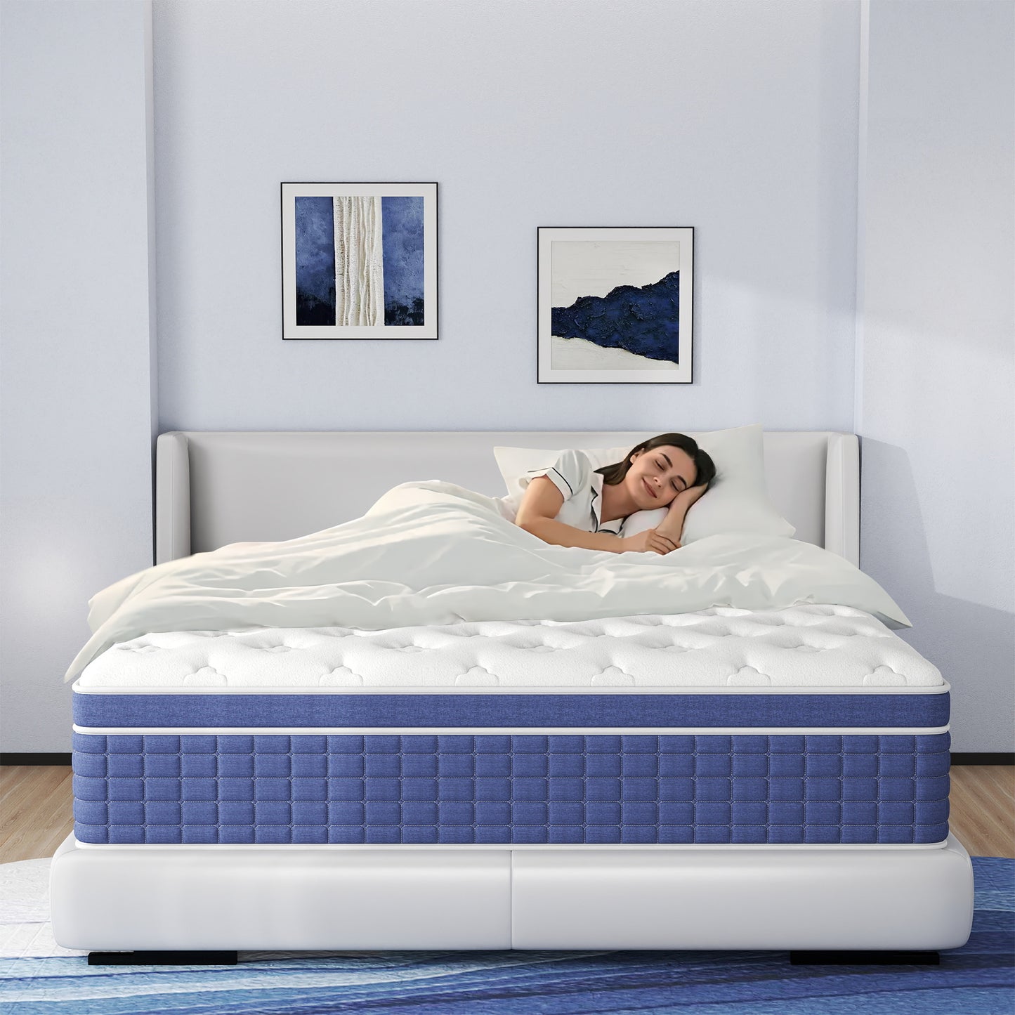 CICIMLU 12/14 INCH TWIN FULL QUEEN KING MATTRESS ,HYBRID MATTRESSES MEDIUM FIRM IN A BOX