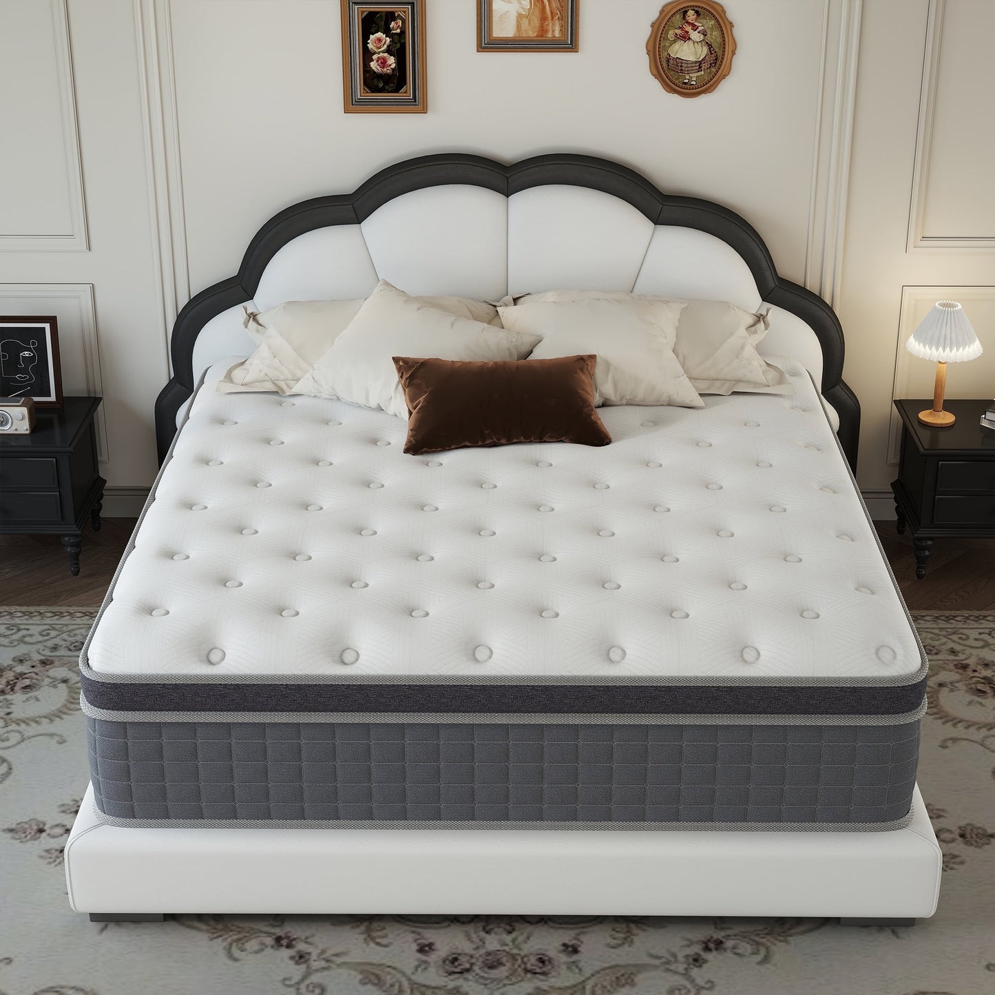 Kviwasha 10/12/14 INCH TWIN FULL QUEEN KING MATTRESS MEDIUM COMFORT TWIN SIZE FOR ADULT HYBRID MATTRESS IN A BOX