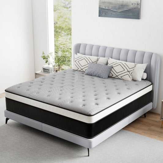lemontalking 12 INCH TWIN FULL QUEEN KING MATTRESS ,HYBRID MATTRESSES MEDIUM FIRM IN A BOX