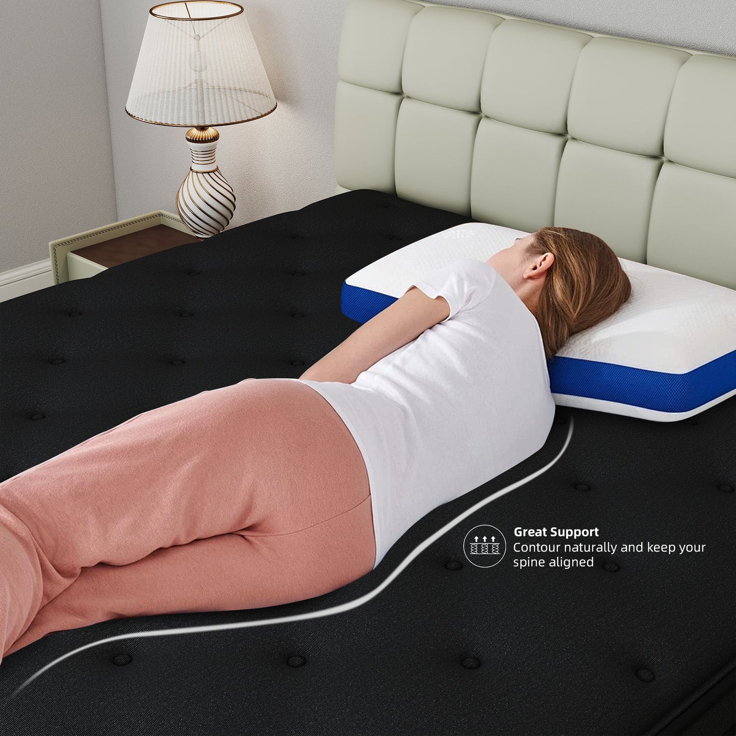 Yilicy 8/10/12/14 INCH TWIN FULL QUEEN KING ADULT MATTRESS WITH POCKET SPRING HYBRID MEMORY FOAM MEDIUM FIRM MATTRESS