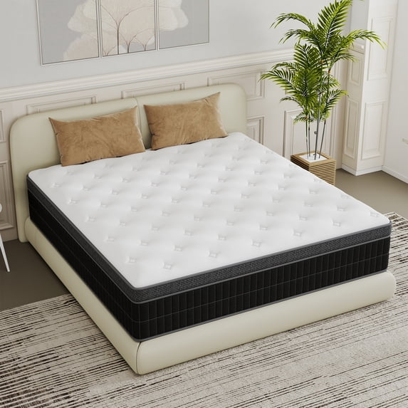 Mokiiya 10/12/14 INCH TWIN FULL QUEEN KING MATTRESS ,HYBRID MATTRESSES MEDIUM FIRM IN A BOX
