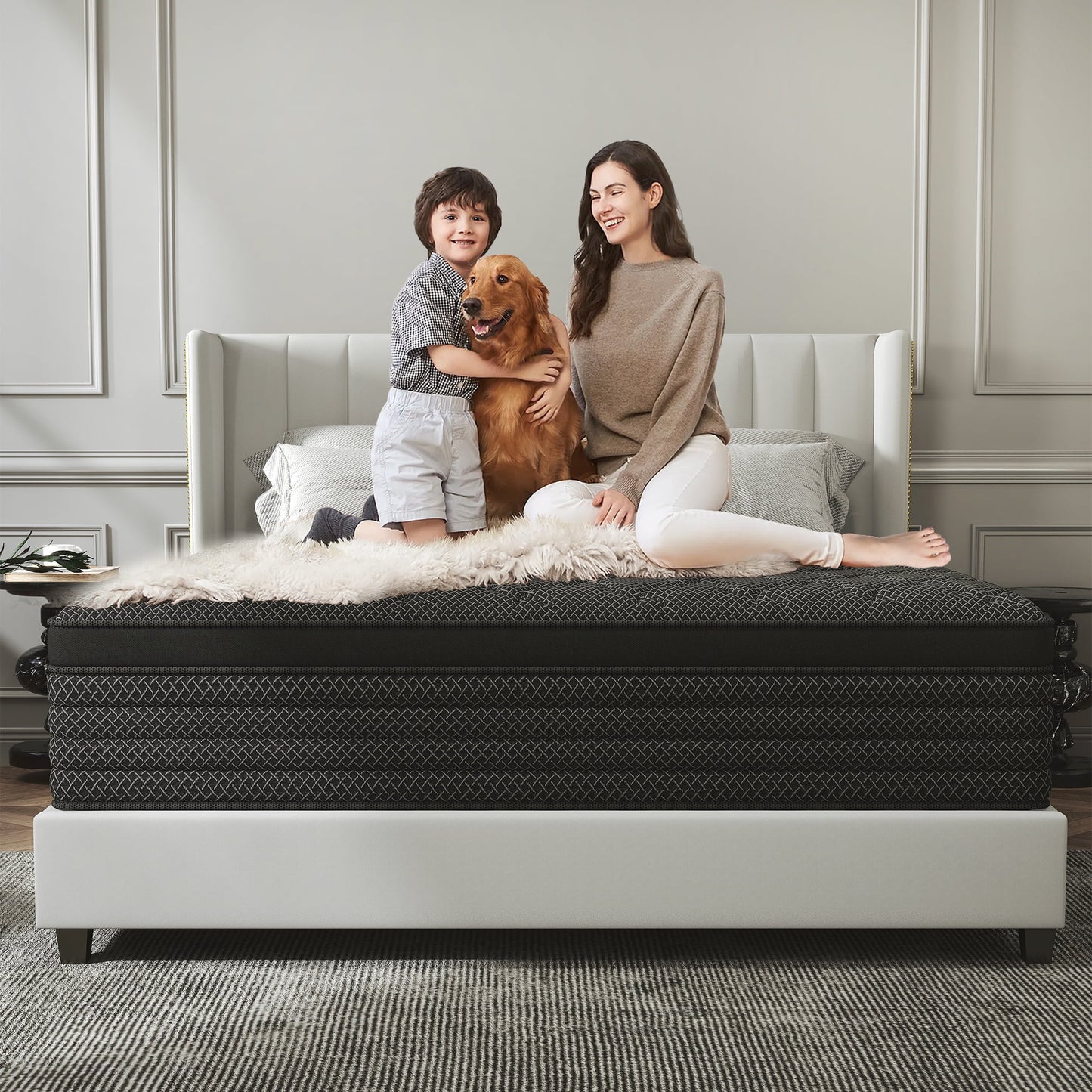 Kviwasha 12/14 INCH TWIN FULL QUEEN KING MATTRESS MEDIUM COMFORT TWIN SIZE FOR ADULT HYBRID MATTRESS IN A BOX