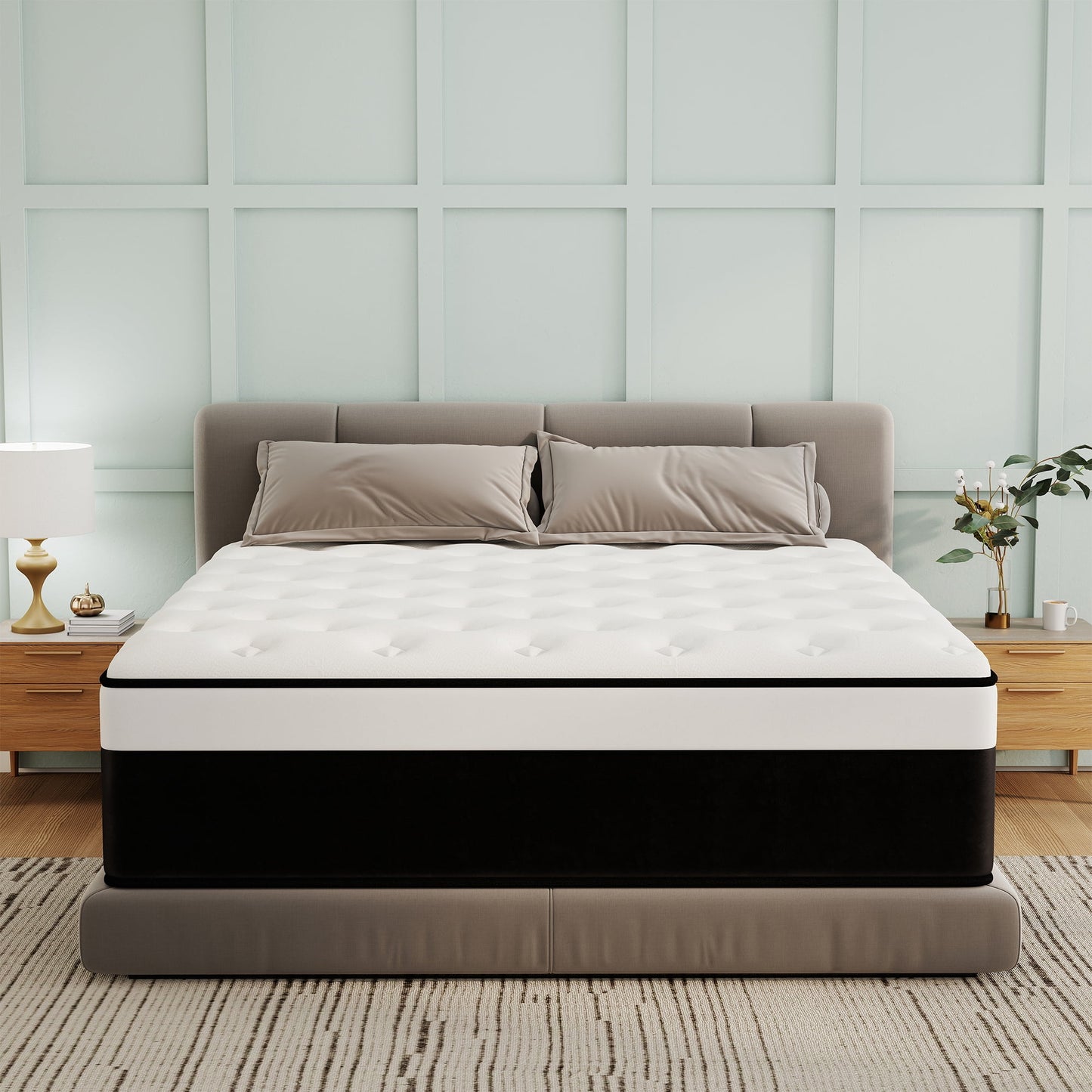 Abunitt 8/10/12/14 INCH TWIN FULL QUEEN KING MATTRESS MEDIUM COMFORT TWIN SIZE FOR ADULT HYBRID MATTRESS IN A BOX